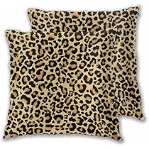 韓国[babylclub] leopard cushion Amazon.com: IBILIU Leopard Pillow Covers 24x24 Inch Set of 2